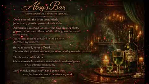 Snapshot of absinthee chatting on 03-01-26, 07:16 absy online show from 03-01-26, 07:16