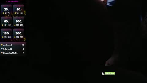 Angelina online show from 12-18-25, 04:57