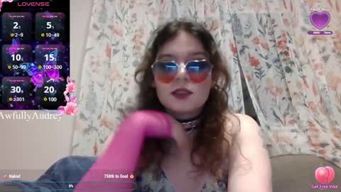 Snapshot of awfullyaudrey chatting on 02-25-25, 03:42 AudreySins online show from 02-25-25, 03:42