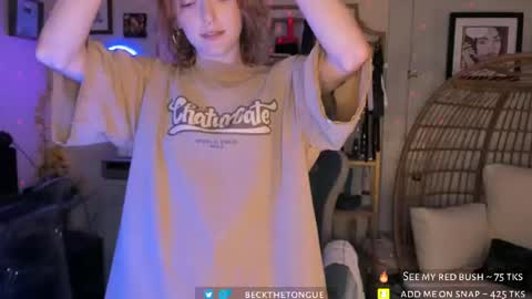 Snapshot of beckthetongue chatting on 07-29-26, 09:57 Beck the tongue online show from 07-29-26, 09:57