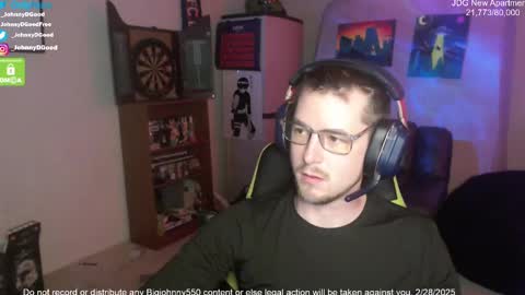 Snapshot of bigjohnny550 chatting on 02-28-25, 07:03 Johnny D Good online show from 02-28-25, 07:03