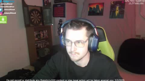 Snapshot of bigjohnny550 chatting on 03-03-25, 08:11 Johnny D Good online show from 03-03-25, 08:11