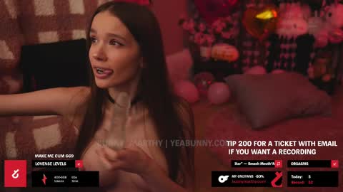 Snapshot of bunny_marthy chatting on 02-14-25, 06:51 Maddie Next stream online show from 02-14-25, 06:51