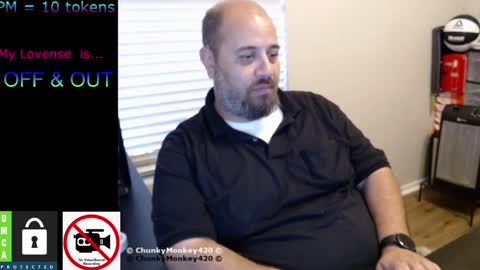 Snapshot of chunkymonkey420 chatting on 02-05-25, 12:31 Spencer Smokey Bear online show from 02-05-25, 12:31