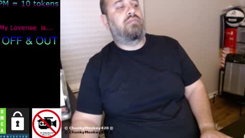 Snapshot of chunkymonkey420 chatting on 02-10-25, 05:47 Spencer Smokey Bear online show from 02-10-25, 05:47