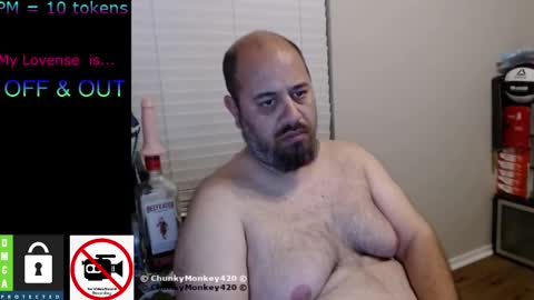 Snapshot of chunkymonkey420 chatting on 02-15-25, 10:11 Spencer Smokey Bear online show from 02-15-25, 10:11