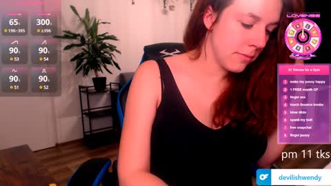 Snapshot of devilishwendy chatting on 01-15-25, 06:33 Wendyin pvt all from tipmenu free except anal and big dildo online show from 01-15-25, 06:33