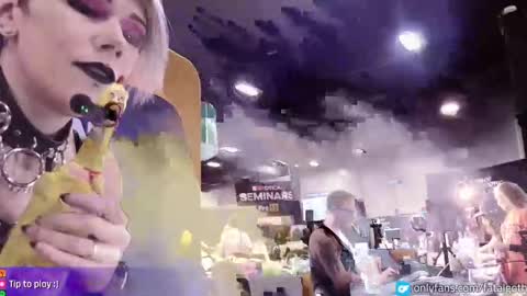 Snapshot of fatalgoth chatting on 10-24-25, 10:17 Lily Waifu online show from 10-24-25, 10:17