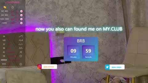 Snapshot of jane_meys chatting on 02-23-25, 11:22 your kitty JANE roawww online show from 02-23-25, 11:22