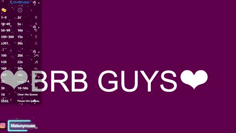 melanyrouse1 online show from 03-08-25, 09:40