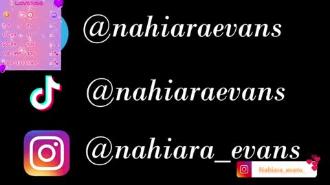 NAHIARA EVANS online show from 03-31-26, 05:30