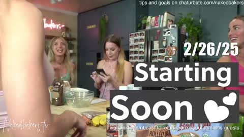 Snapshot of nakedbakers chatting on 02-27-25, 01:38 Naked Bakers online show from 02-27-25, 01:38