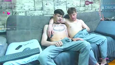 Max tall dark-haired guy with tattoos and Phil blond-haired online show from 06-03-26, 01:19