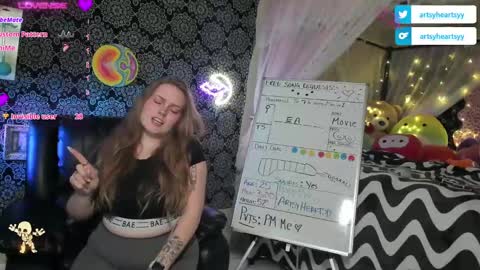 Snapshot of pawggoddess778 chatting on 12-13-24, 02:10 ArtsyHeartsyy online show from 12-13-24, 02:10