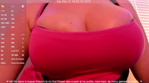Snapshot of queenayana chatting on 10-11-25, 09:02 Ayana Delatorre online show from 10-11-25, 09:02