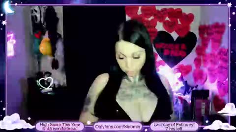 Sinomin online show from 03-01-25, 01:00