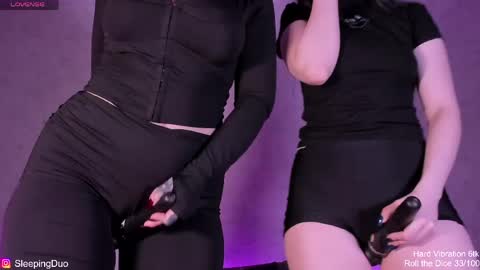 Snapshot of sleepingduo chatting on 05-28-26, 10:51 Hi We are Iva and Angela Nice to meet u 3 online show from 05-28-26, 10:51