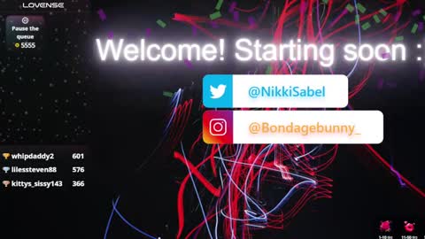 Snapshot of sufferbunny chatting on 01-18-25, 10:28 Nikki Sabel online show from 01-18-25, 10:28