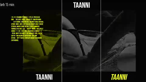 Snapshot of taanni_bc chatting on 02-24-25, 05:11 TAANNI online show from 02-24-25, 05:11