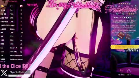 Snapshot of tadakonyanko chatting on 02-15-25, 02:47 Tadako Nyanko online show from 02-15-25, 02:47