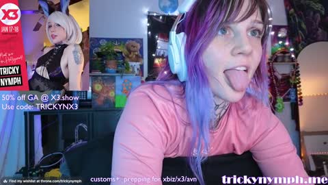 Snapshot of tricky_nymph chatting on 01-04-25, 07:13 Cassie online show from 01-04-25, 07:13