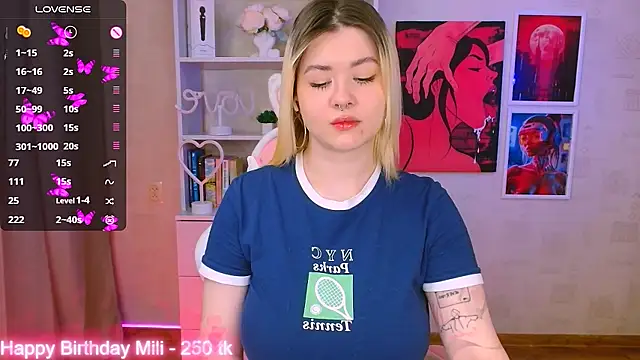 cutie mili online show from 01-27-25, 10:38