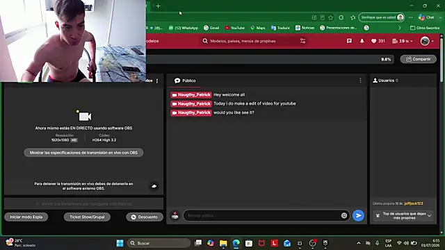 Snapshot of KomeKukis chatting on 07-01-26, 11:56 KomeKukis online show from 07-01-26, 11:56