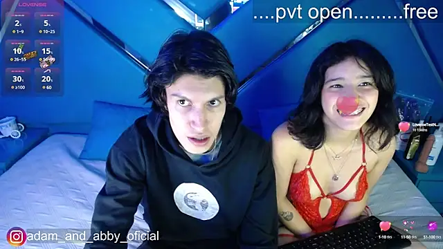 Snapshot of Adam_and_abby chatting on 01-08-25, 09:01 Adam and abby online show from 01-08-25, 09:01