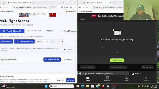 Stayinalive1992 online show from 01-06-26, 02:26