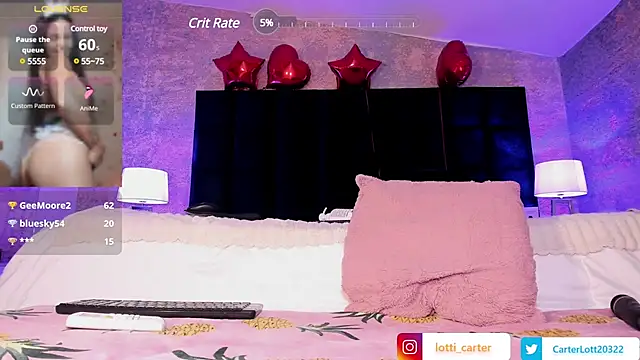 Snapshot of LottiCarter chatting on 02-20-25, 08:17 LottiCarter online show from 02-20-25, 08:17