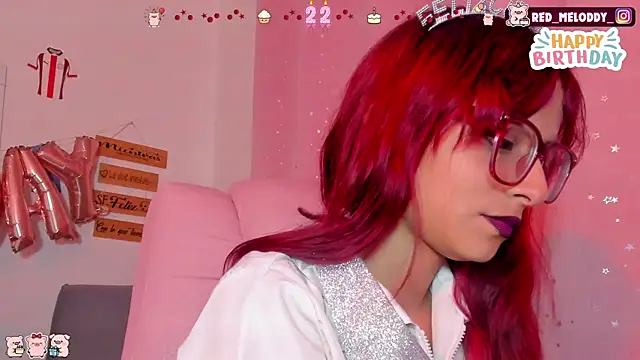 Snapshot of RedMeloddy chatting on 07-18-26, 10:24 RedMeloddy online show from 07-18-26, 10:24
