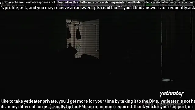 Snapshot of yetieater chatting on 12-15-24, 10:26 yetieater online show from 12-15-24, 10:26