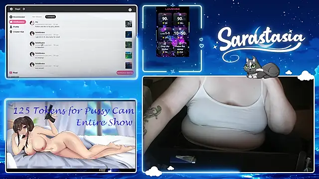 Snapshot of Sarastasia417 chatting on 06-30-26, 12:22 Sarastasia417 online show from 06-30-26, 12:22