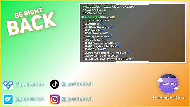 Snapshot of petiteirish chatting on 03-14-26, 10:48 petiteirish online show from 03-14-26, 10:48