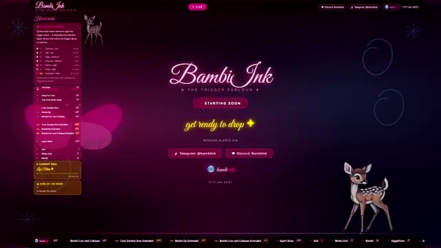 Snapshot of BambiInkXXX chatting on 04-16-26, 01:17 BambiInkXXX online show from 04-16-26, 01:17