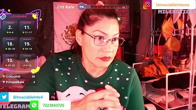 LaInsaciableIntensa online show from 04-12-26, 02:16