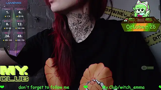 Witch Emma online show from 10-25-25, 08:55