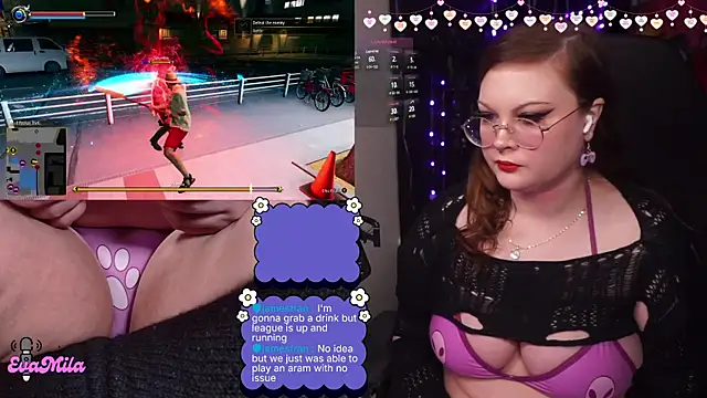 Snapshot of evamila chatting on 02-21-26, 01:50 evamila online show from 02-21-26, 01:50